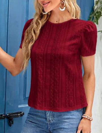 Tricou SHEIN, visiniu