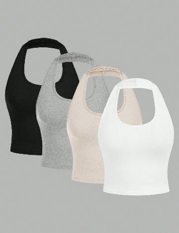 Set topuri 4 bucati SHEIN, mix culori