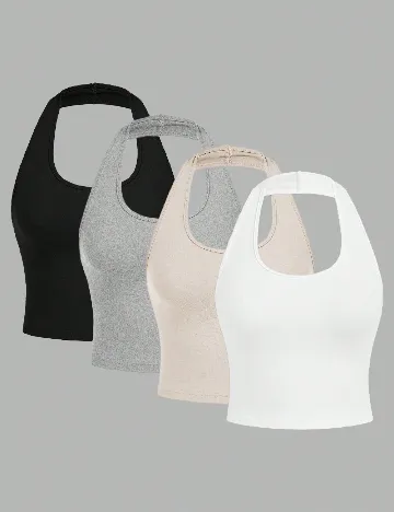 Set topuri 4 bucati SHEIN, mix culori