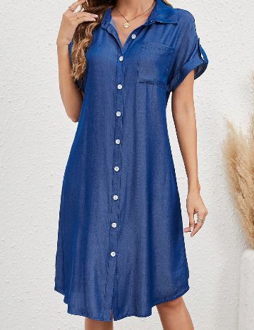 Rochie medie Emery Rose, albastru