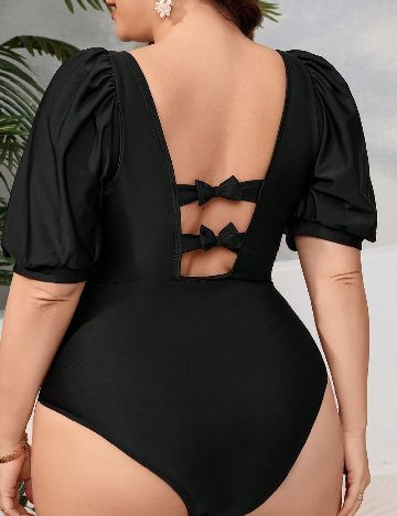 Costum de baie SHEIN CURVE, negru