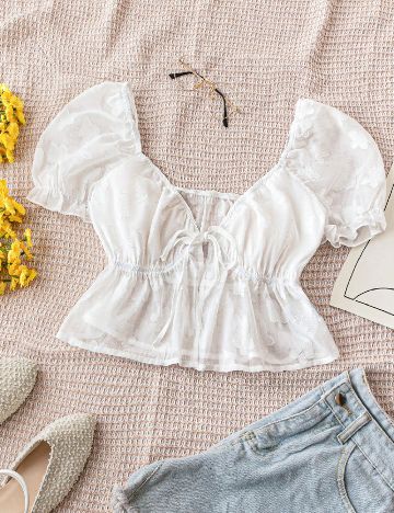 Top SHEIN, alb