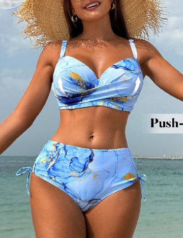 Costum de baie SHEIN, albastru