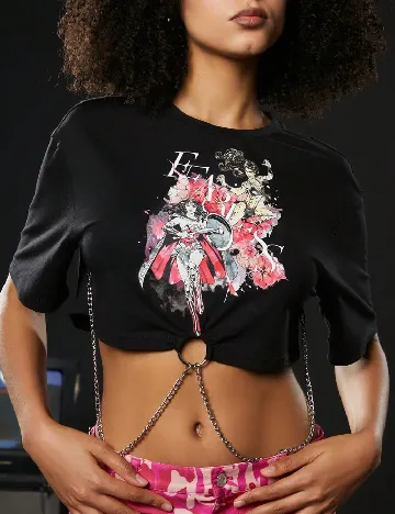 Top SHEIN, negru