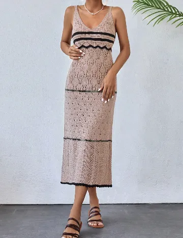 Rochie medie SHEIN, maro