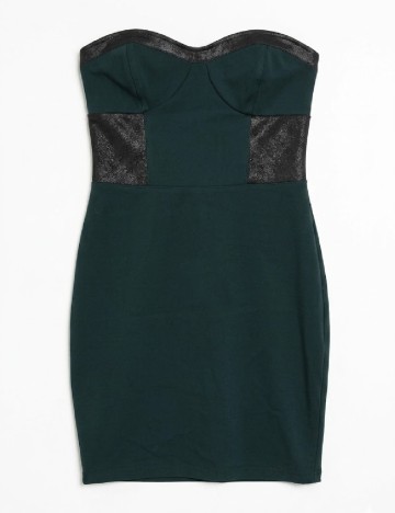 Rochie scurta Bershka, verde