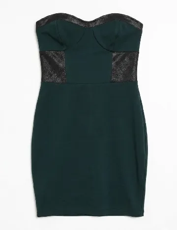 Rochie scurta Bershka, verde