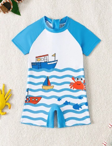 Costum de baie Shein Kids, mix culori