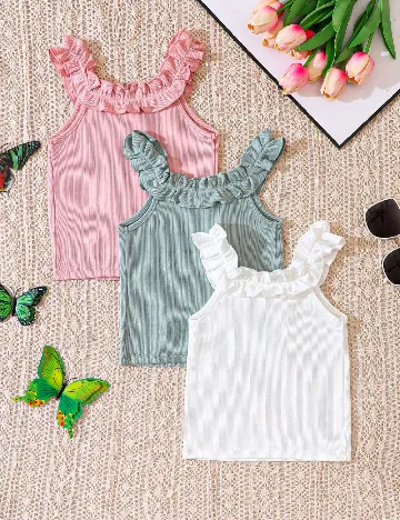 Set Maiouri 3 bucati Shein Kids, mix culori