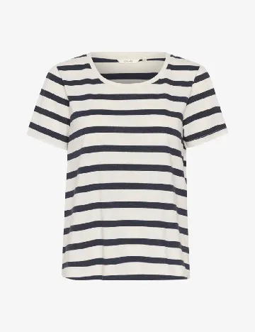 Tricou Cream, gri/bleumarin