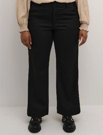 Pantaloni Kaffe Curve, negru