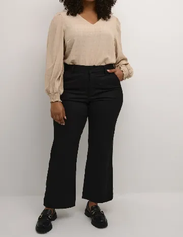 Pantaloni Kaffe Curve, negru
