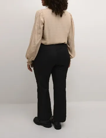 Pantaloni Kaffe Curve, negru