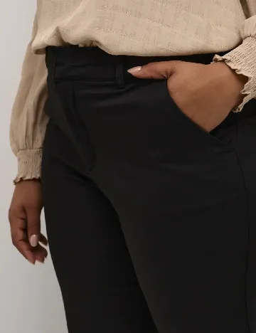 Pantaloni Kaffe Curve, negru