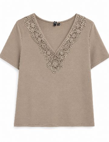 Bluza Pieces, maro
