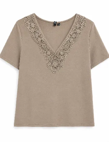 Bluza Pieces, maro