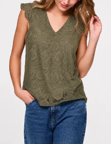 Bluza Pieces, verde