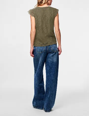 Bluza Pieces, verde
