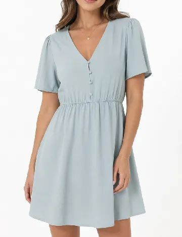 Rochie scurta Pieces, bleu