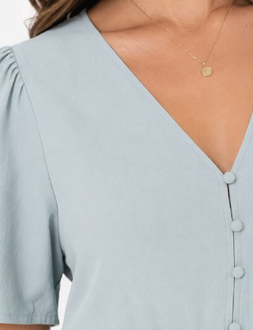 Rochie scurta Pieces, bleu