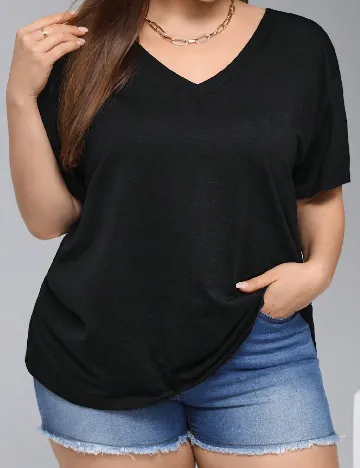 Bluza SHEIN CURVE, negru