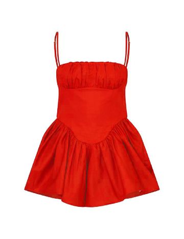Salopeta PrettyLittleThing, rosu