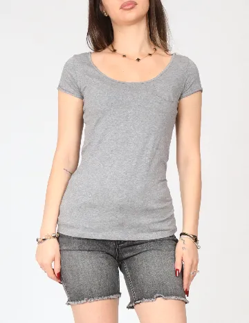 Pantaloni scurti Vero Moda, gri inchis