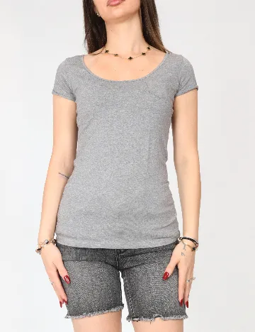 Pantaloni scurti Vero Moda, gri inchis