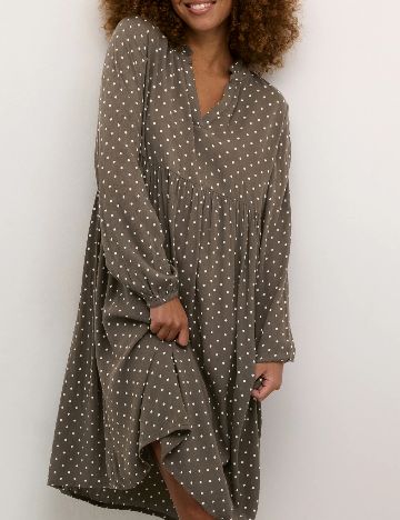 Rochie scurta Kaffe, maro