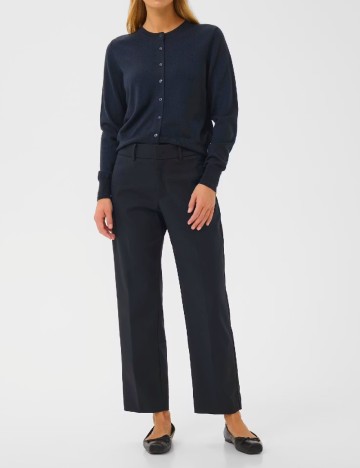 Pantaloni Part Two, bleumarin inchis