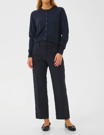 Pantaloni Part Two, bleumarin inchis