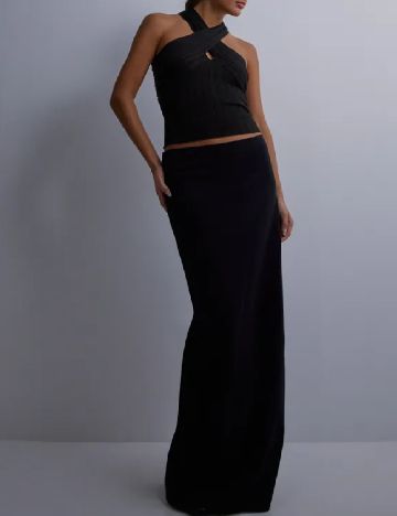 Top Jacqueline de Yong, negru
