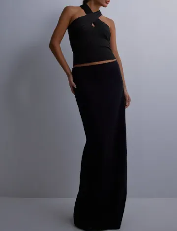 Top Jacqueline de Yong, negru