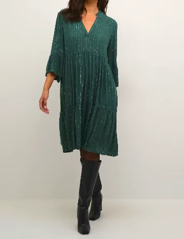 Rochie scurta Kaffe, verde