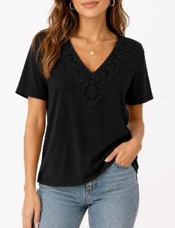 Bluza Pieces, negru
