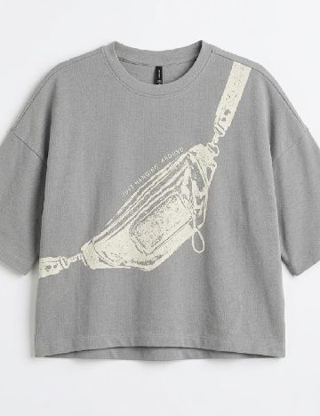 Tricou Only, gri