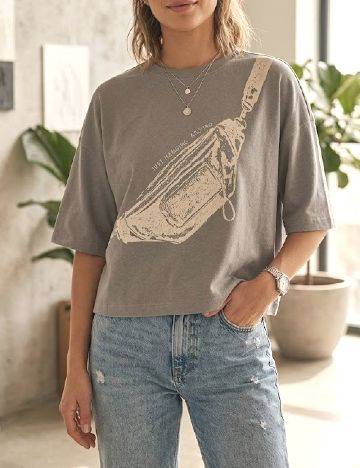 Tricou Only, gri