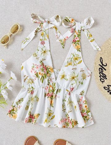 Top SHEIN, floral