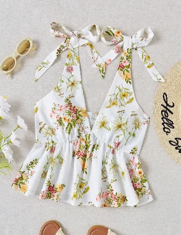Top SHEIN, floral