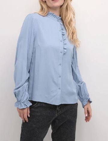 Camasa Cream, bleu