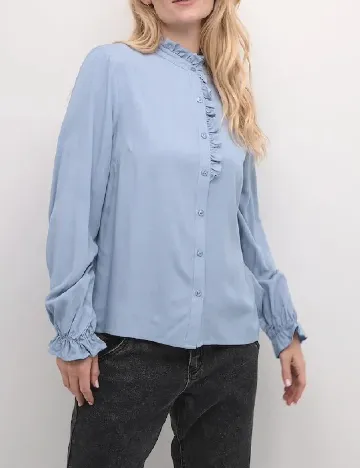 Camasa Cream, bleu