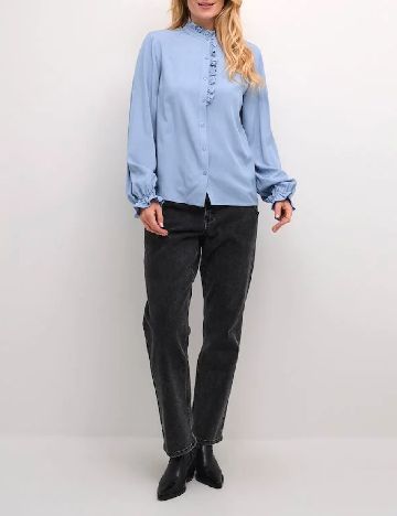 Camasa Cream, bleu