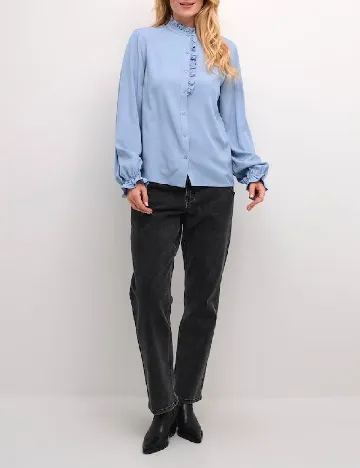 Camasa Cream, bleu