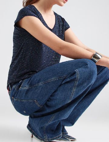 Bluza Pieces, bleumarin