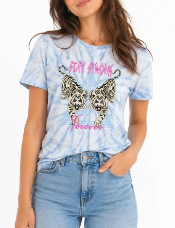 Tricou Only, albastru