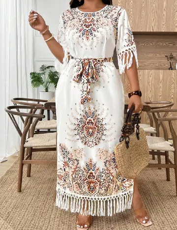 Rochie lunga SHEIN CURVE, mix culori