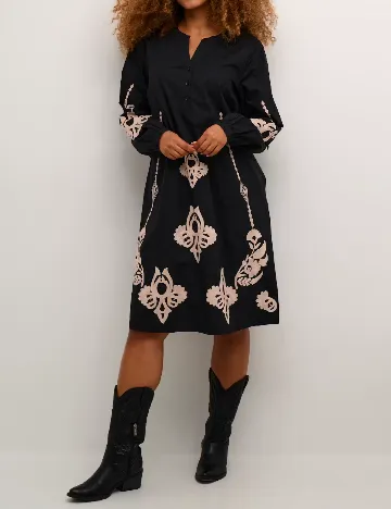 Rochie scurta Cream, negru