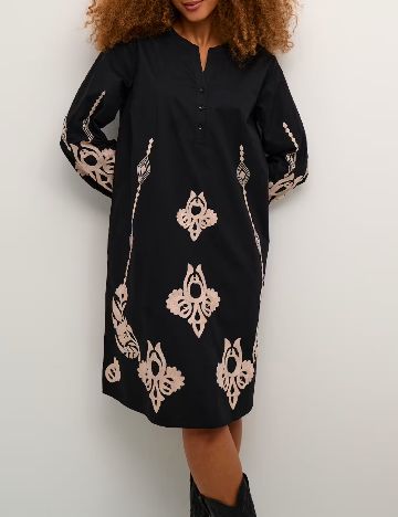 Rochie scurta Cream, negru