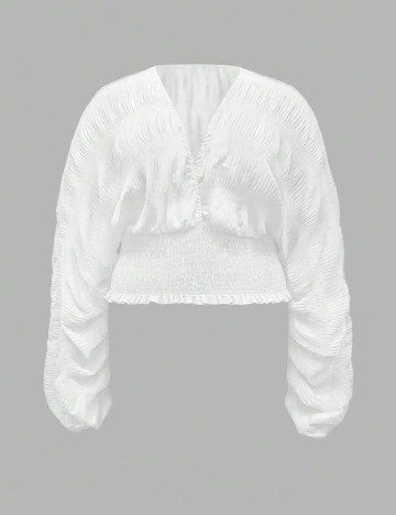 Bluza SHEIN CURVE, alb
