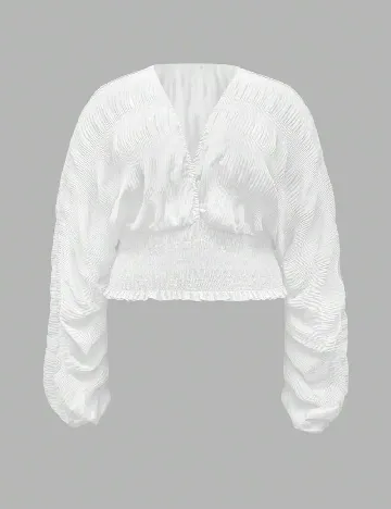 Bluza SHEIN CURVE, alb
